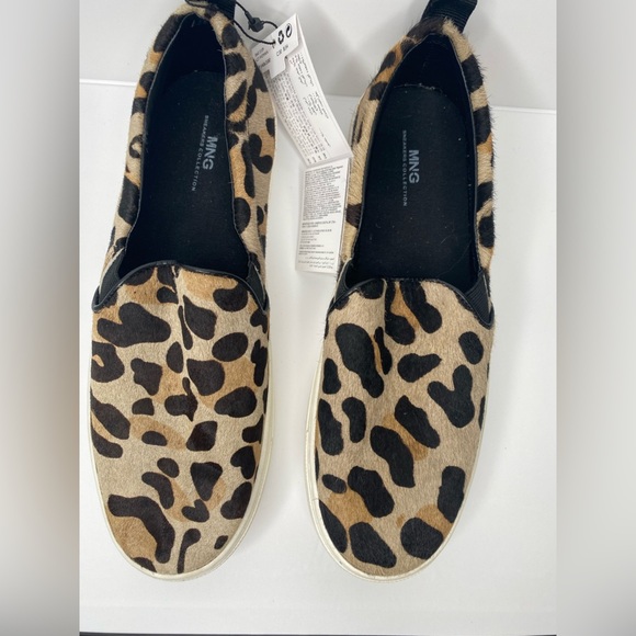 MANGO MNG NWT Leopard Print Slip-On Sneakers - Picture 1 of 8